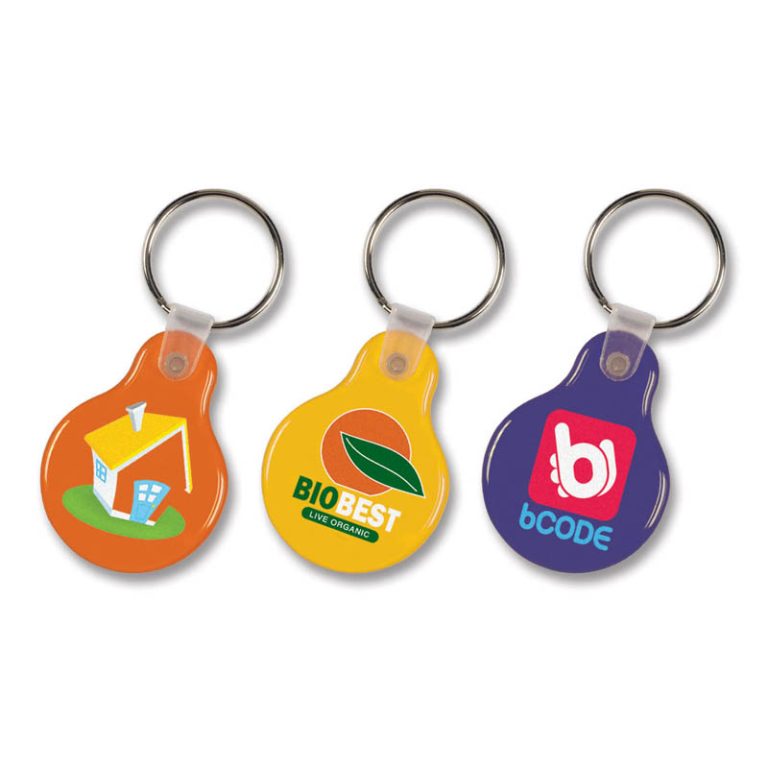 Flexi Resin Key Ring - Round -0