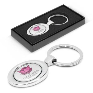 Oval Metal Key Ring-0