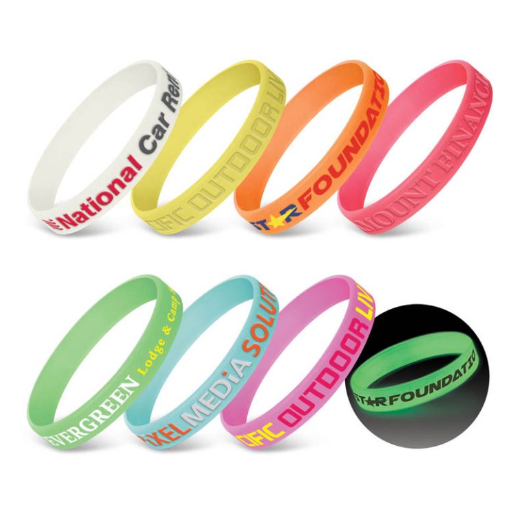 Silicone Wrist Band - Glow in the Dark-0