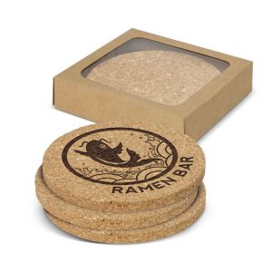 Oakridge Cork Coaster Round Set of 4-0