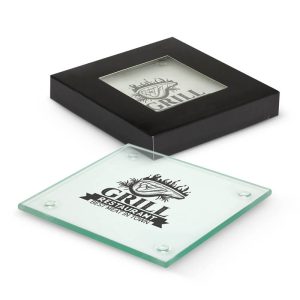 Venice Glass Coaster Set of 2 - Square-0