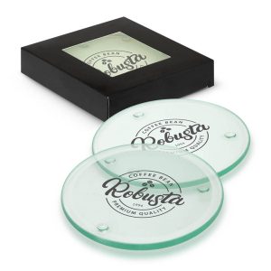 Venice Glass Coaster Set of 4 - Round-0