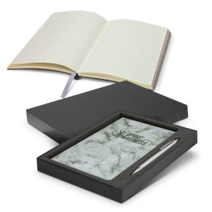 Marble Notebook and Pen Gift Set-0