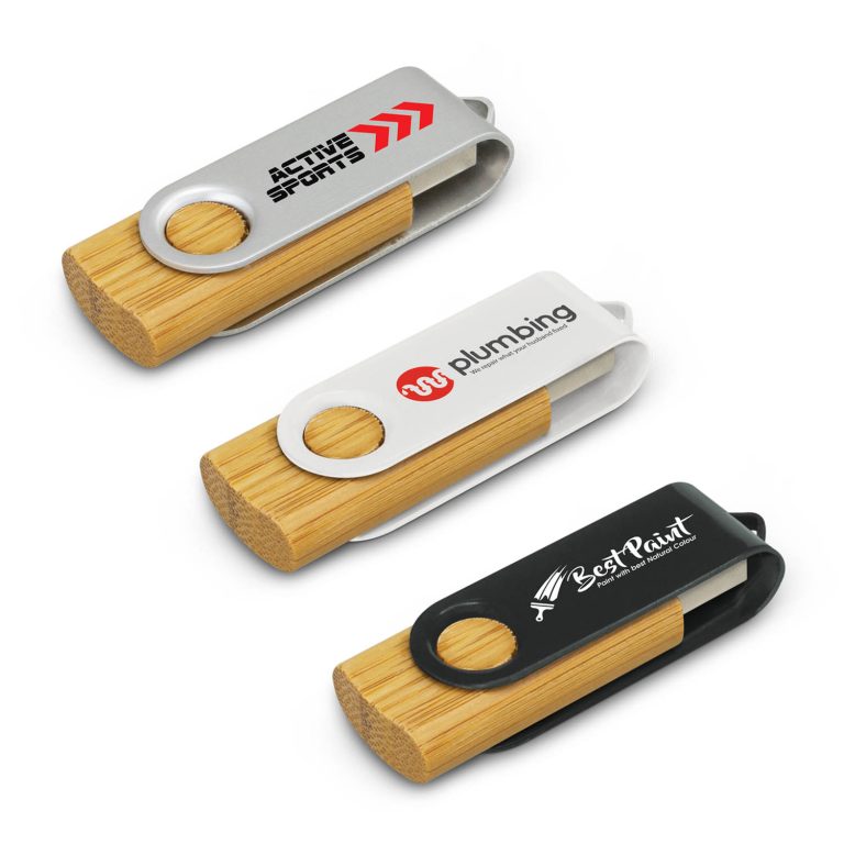 Helix 4GB Bamboo Flash Drive-0