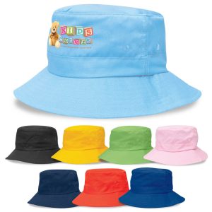 Kids Twill Bucket Hat w/Toggle-0