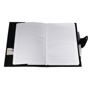 Brigadier A5 Refill Leather Journal Padfolio - Black-0