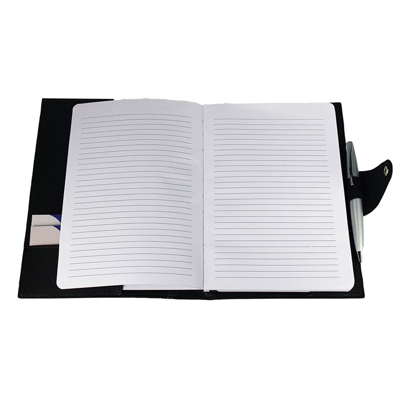 Brigadier A5 Refill Leather Journal Padfolio – Black