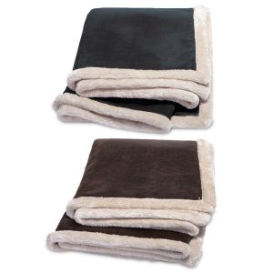 Kanata Faux Leather Throw-0