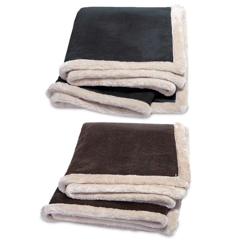 Kanata Faux Leather Throw