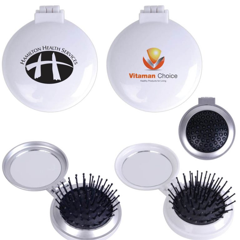 Compact Pop Up Brush / Mirror Set-0