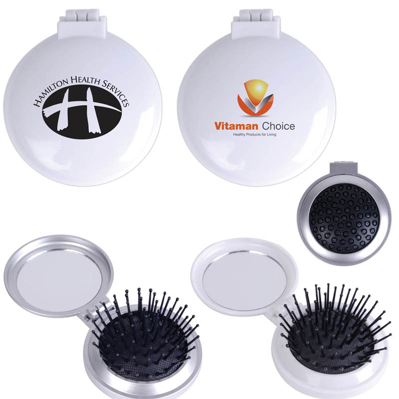 Compact Pop Up Brush / Mirror Set