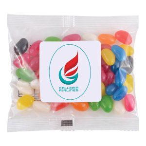 Assorted Colour Mini Jelly Beans in 50 Gram Cello Bag-0