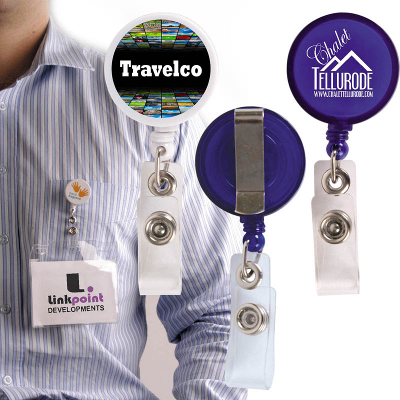 Corfu Retractable Name Badge Holder