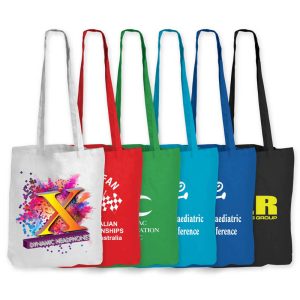 Coloured Cotton Double Long Handle Bag - 140 GSM-0