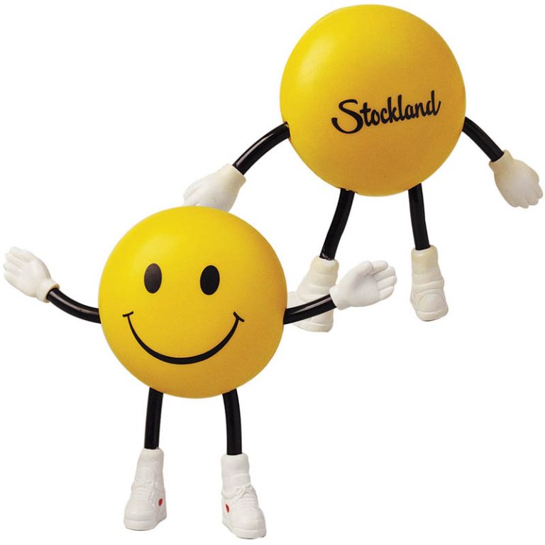 Smile Guy with Bendy Arms & Legs Stress Reliever-0