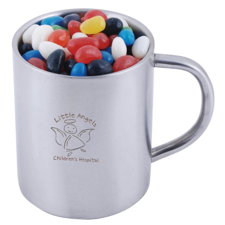 Assorted Colour Mini Jelly Beans in Java Mug-0