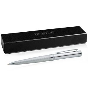 Scriptura Striation Ballpoint - Silver-0