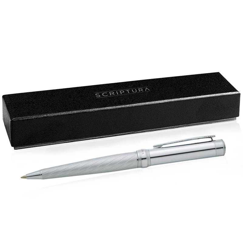 Scriptura Striation Ballpoint – Silver