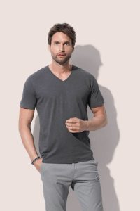 Men's Shawn Slub V-neck-0