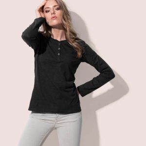 Women's Sharon Henley Long Sleeve-0