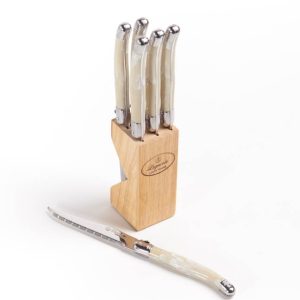 Blade of Glory - Laguiole 6 Piece Steak Knife Set - Ivory -0