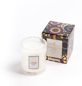 Light On Love - VOLUSPA Crane Flower Scalloped Candle -0
