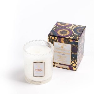 Light On Love - VOLUSPA Crane Flower Scalloped Candle -0
